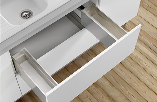 Lineabox - Sink waste cut-out and under-sink drawer